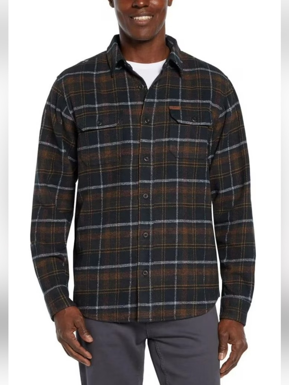 Orivis Classic Collection Men's Plaid Flannel Shirt Jacket